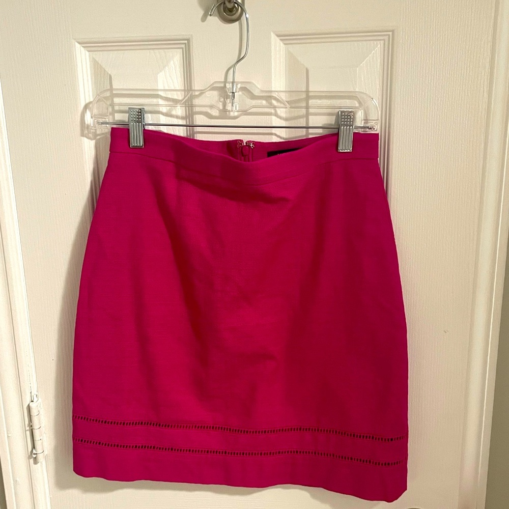 Hot pink skirt from Ann Taylor